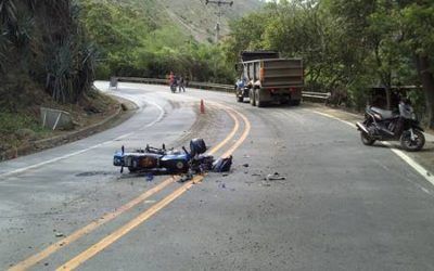 Accidente de motocicleta, imagen