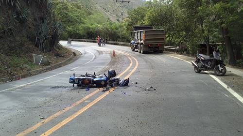 Accidente de motocicleta