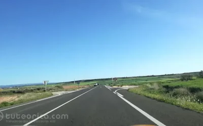 Carretera convencional de doble sentido con arcén, imagen