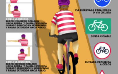 Circulación de ciclistas, infografía