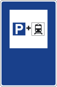 S124 Señal Estacionamiento para usuarios del ferrocarril, imagen