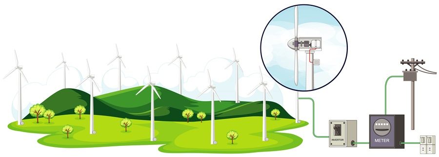Energia eolica para el vehículo electrico