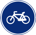 R-407 Vía reservada para ciclos o vía ciclista tuteorica-senales-trafico