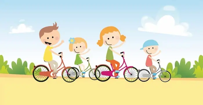 Niños en bici