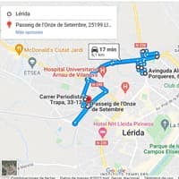 Examen práctico de conducir 11 en Lleida Marzo 2022