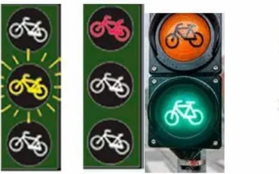 Semáforo para ciclistas y ciclomotores, minivideo