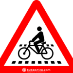P‐22a Paso para ciclistas. Nuevas señales de peligro 2023