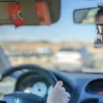 Conductora al volante