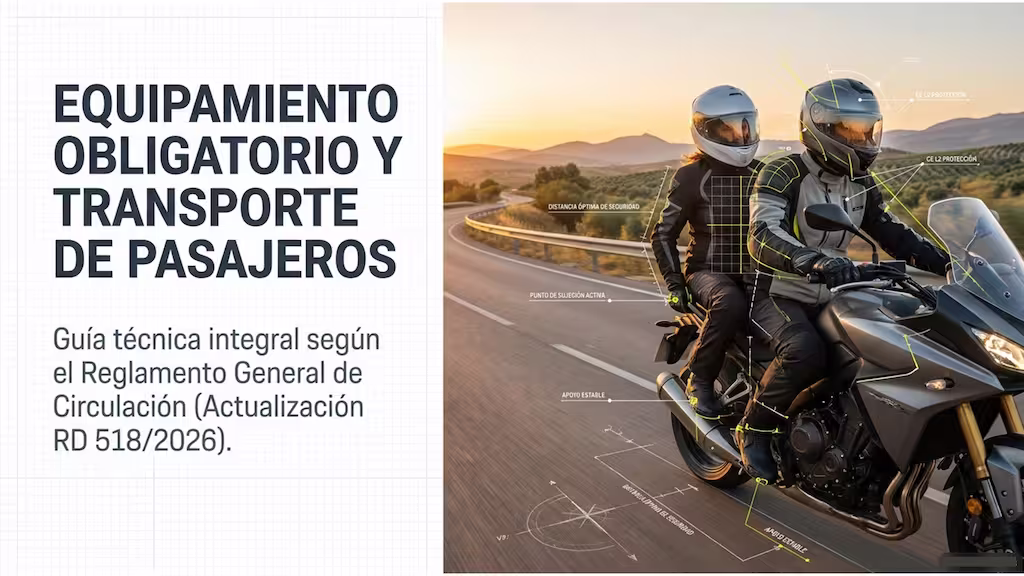 destacada equipamiento obligatorio motorista